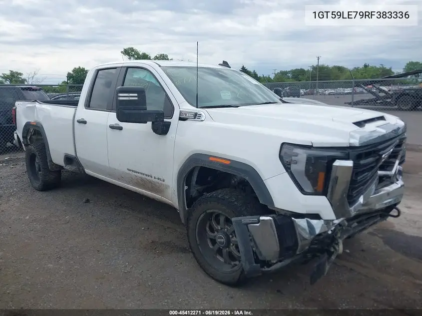 2024 GMC Sierra 2500Hd 4Wd Long Bed Pro VIN: 1GT59LE79RF383336 Lot: 45412271