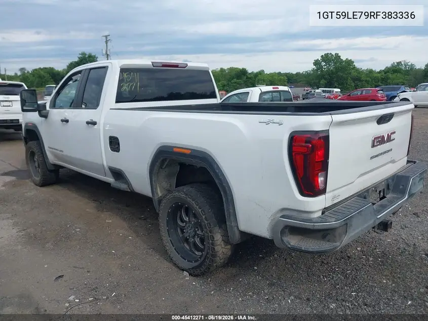 2024 GMC Sierra 2500Hd 4Wd Long Bed Pro VIN: 1GT59LE79RF383336 Lot: 45412271