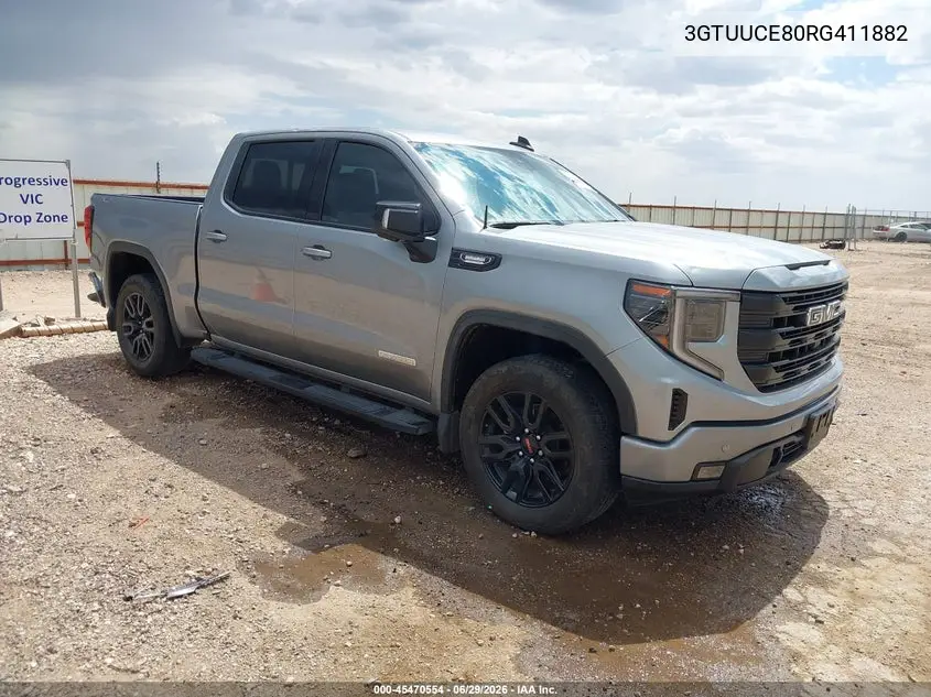 2024 GMC Sierra 1500 4Wd Short Box Elevation With 3Sb VIN: 3GTUUCE80RG411882 Lot: 45470554