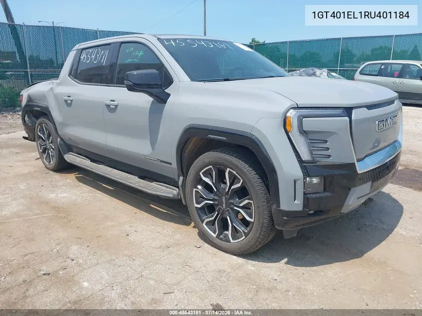 2024 GMC Sierra Ev Denali Edition 1 VIN: 1GT401EL1RU401184 Lot: 45543181