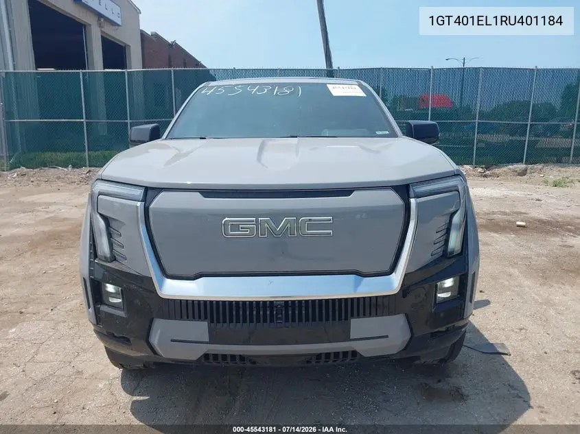 2024 GMC Sierra Ev Denali Edition 1 VIN: 1GT401EL1RU401184 Lot: 45543181