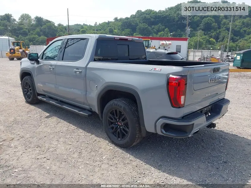 2024 GMC Sierra 1500 4Wd Short Box Elevation With 3Sb VIN: 3GTUUCED2RG331514 Lot: 45670357