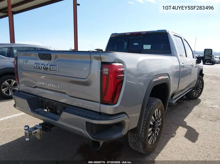 2025 GMC Sierra 3500Hd 4Wd Standard Bed Denali Ultimate VIN: 1GT4UYEY5SF283496 Lot: 45585776