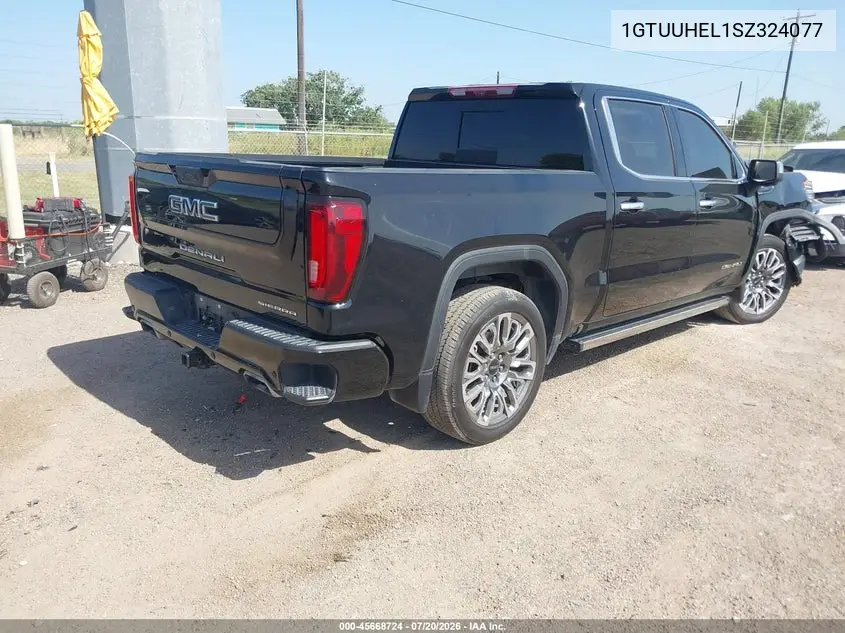 2025 GMC Sierra 1500 4Wd Short Box Denali Ultimate VIN: 1GTUUHEL1SZ324077 Lot: 45668724