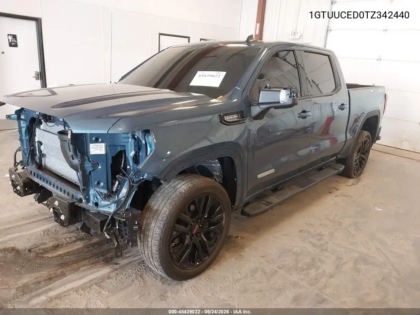 2026 GMC Sierra 1500 , Short Bed, Elevation, 4Wd VIN: 1GTUUCED0TZ342440 Lot: 45439022