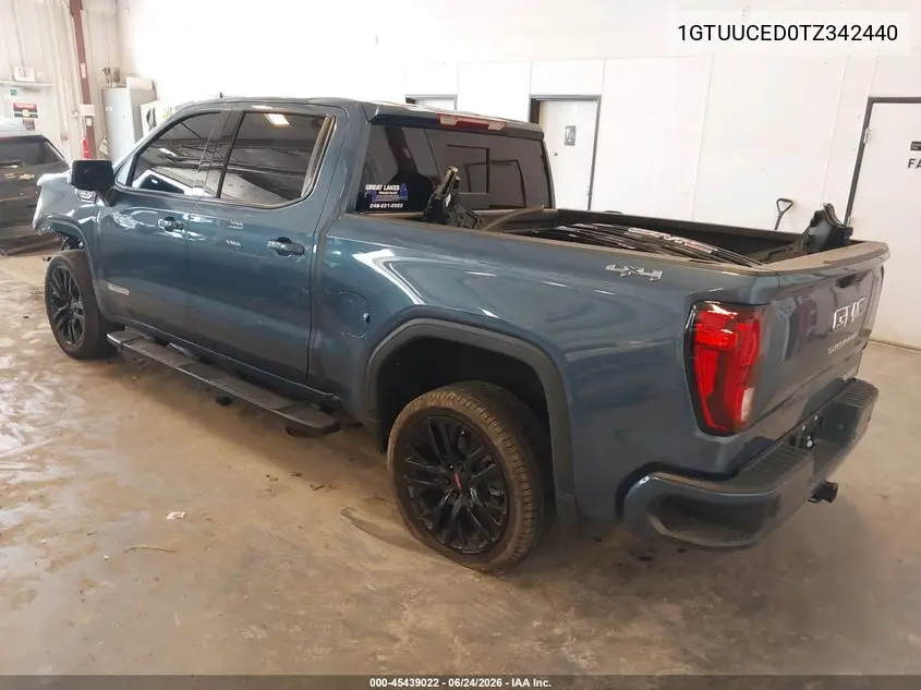 2026 GMC Sierra 1500 , Short Bed, Elevation, 4Wd VIN: 1GTUUCED0TZ342440 Lot: 45439022