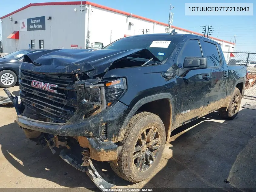 2026 GMC Sierra 1500 Elevation VIN: 1GTUUCED7TZ216043 Lot: 45676344