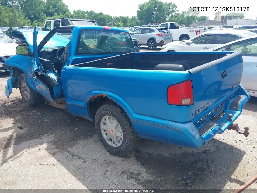 1995 GMC Sonoma VIN: 1GTCT14Z4SK513178 Lot: 45251101