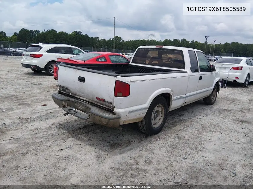 1996 GMC Sonoma VIN: 1GTCS19X6T8505589 Lot: 45277106
