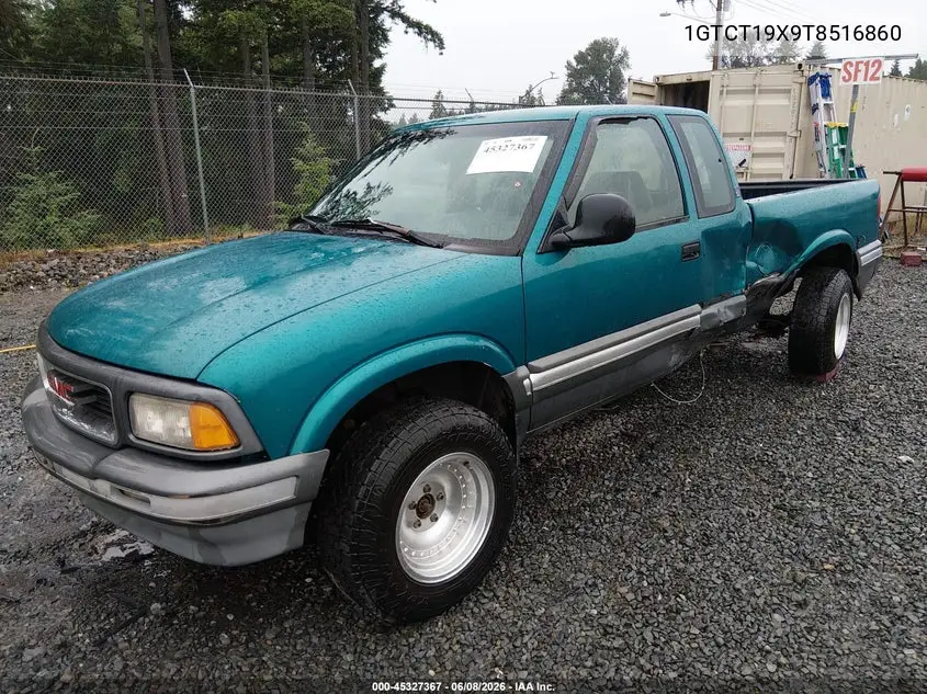 1996 GMC Sonoma VIN: 1GTCT19X9T8516860 Lot: 45327367