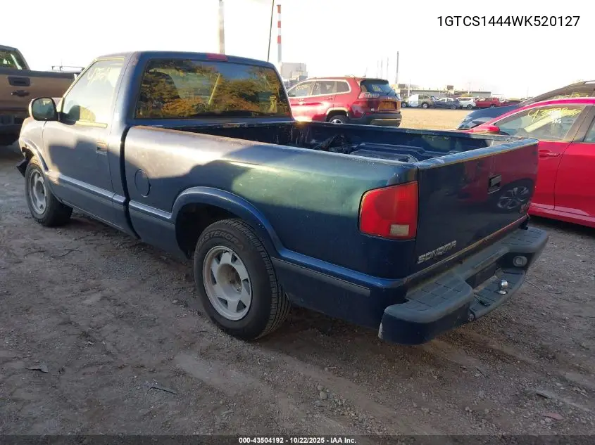 1998 GMC Sonoma Sls VIN: 1GTCS1444WK520127 Lot: 43504192