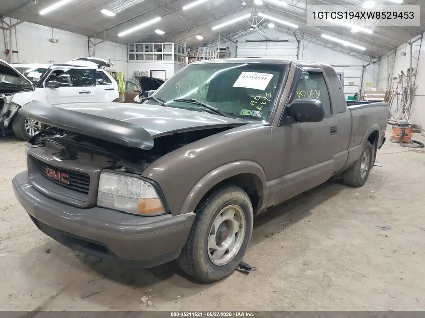 1998 GMC Sonoma Sls VIN: 1GTCS194XW8529453 Lot: 45211531