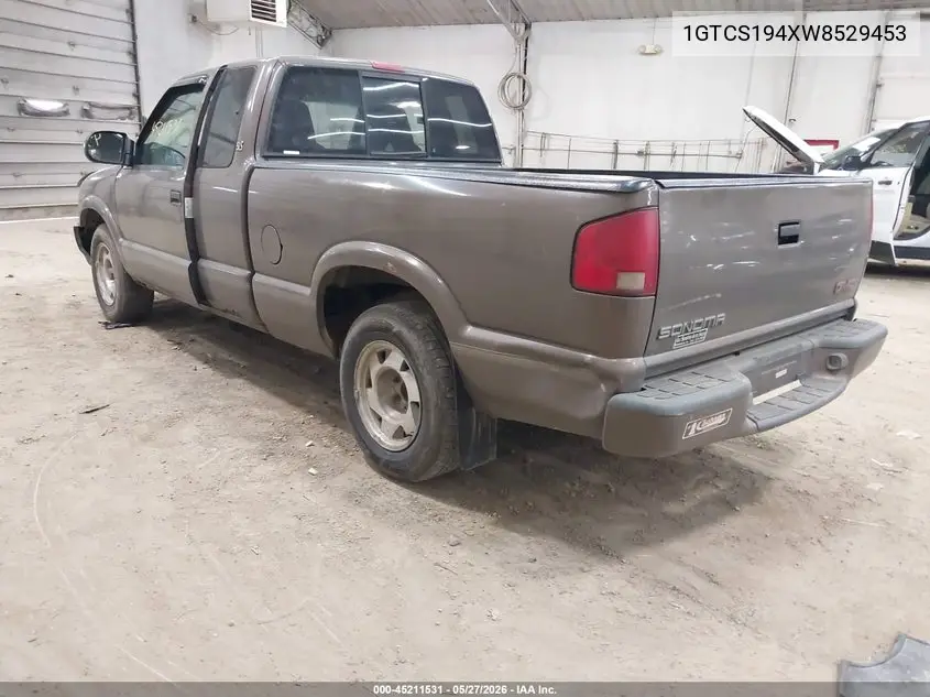 1998 GMC Sonoma Sls VIN: 1GTCS194XW8529453 Lot: 45211531