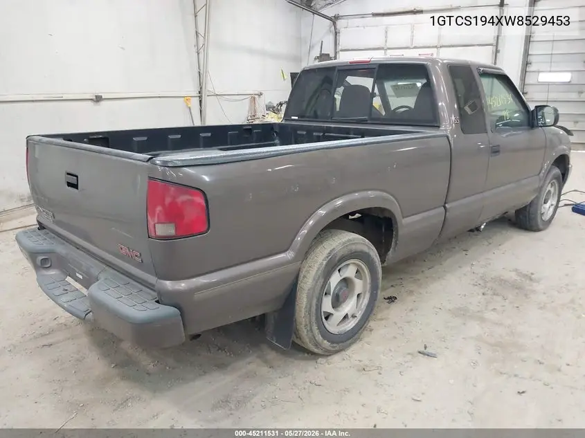 1998 GMC Sonoma Sls VIN: 1GTCS194XW8529453 Lot: 45211531