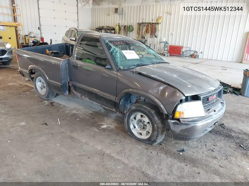 1998 GMC Sonoma Sls VIN: 1GTCS1445WK512344 Lot: 45328802