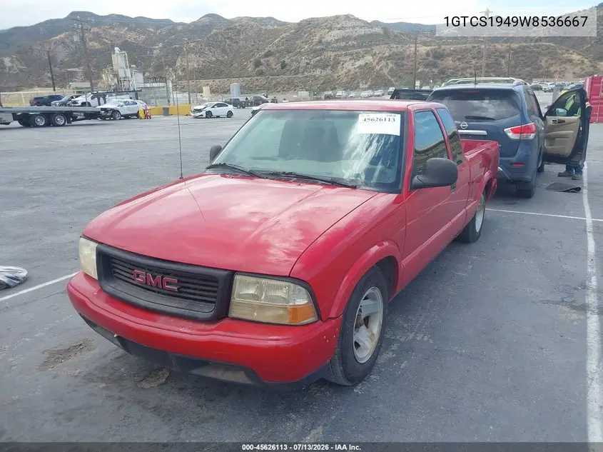 1998 GMC Sonoma Sls VIN: 1GTCS1949W8536667 Lot: 45626113