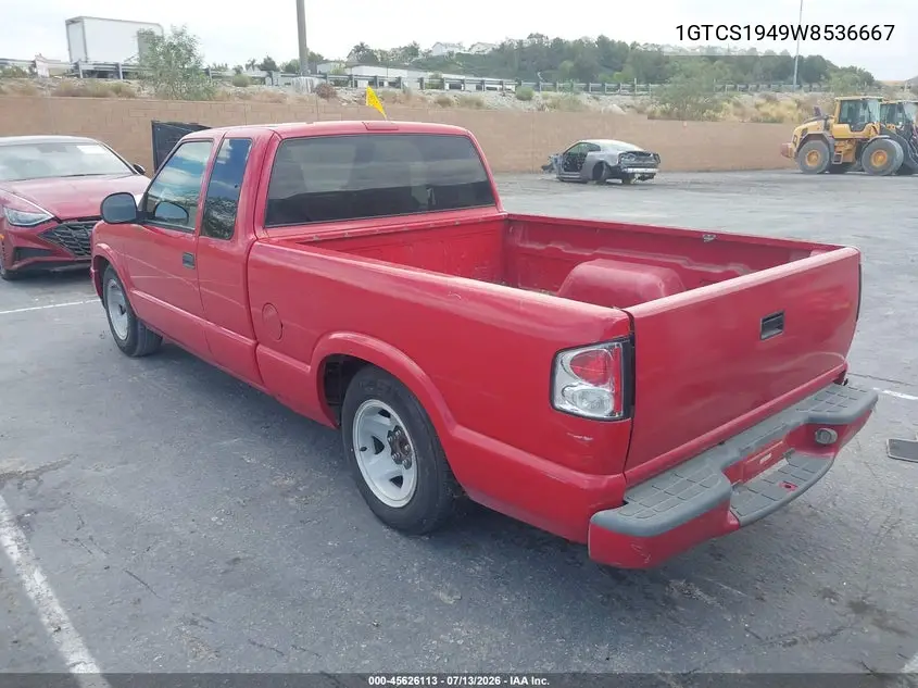 1998 GMC Sonoma Sls VIN: 1GTCS1949W8536667 Lot: 45626113