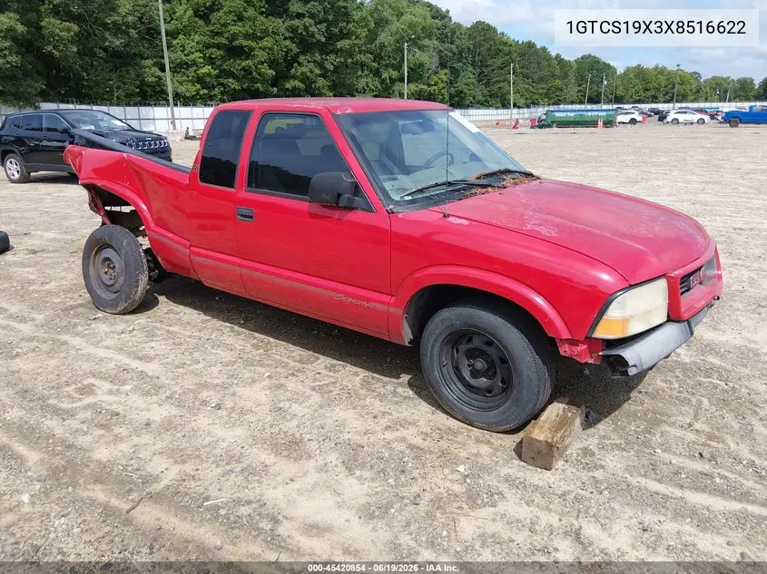 1999 GMC Sonoma Sls VIN: 1GTCS19X3X8516622 Lot: 45420854