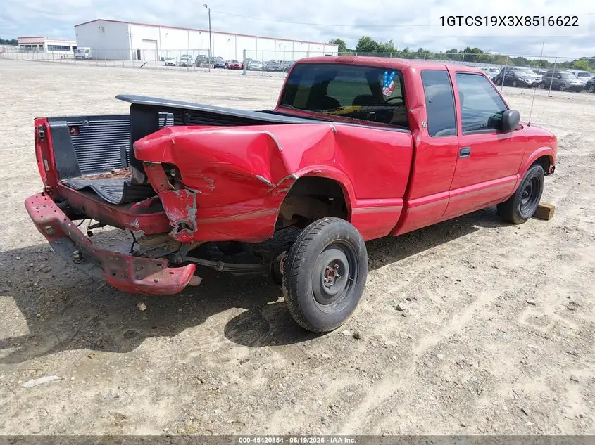 1999 GMC Sonoma Sls VIN: 1GTCS19X3X8516622 Lot: 45420854