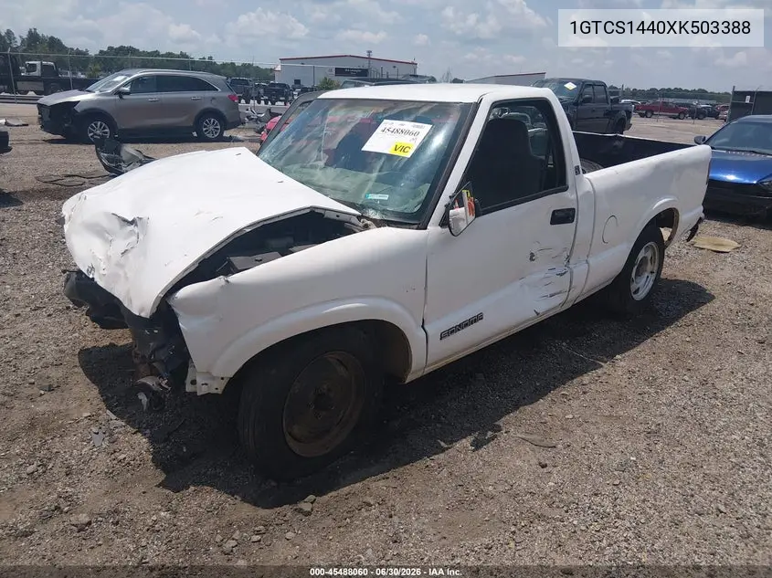 1999 GMC Sonoma Sl VIN: 1GTCS1440XK503388 Lot: 45488060