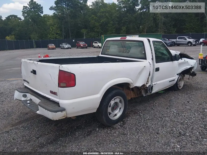1999 GMC Sonoma Sl VIN: 1GTCS1440XK503388 Lot: 45488060