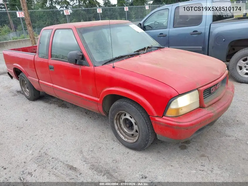 1999 GMC Sonoma Sls VIN: 1GTCS19X5X8510174 Lot: 45535904