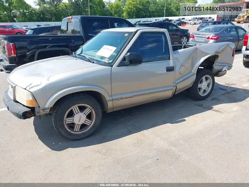 1999 GMC Sonoma Sls VIN: 1GTCS1448X8512983 Lot: 45538800