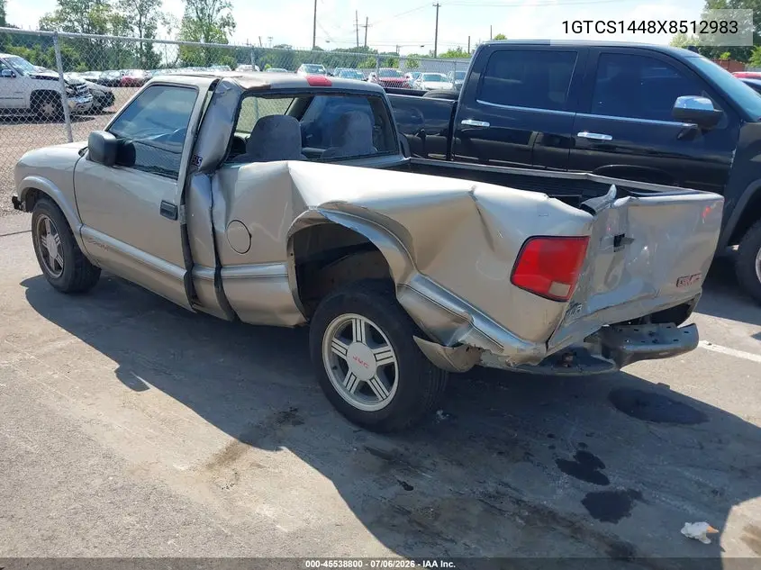 1999 GMC Sonoma Sls VIN: 1GTCS1448X8512983 Lot: 45538800