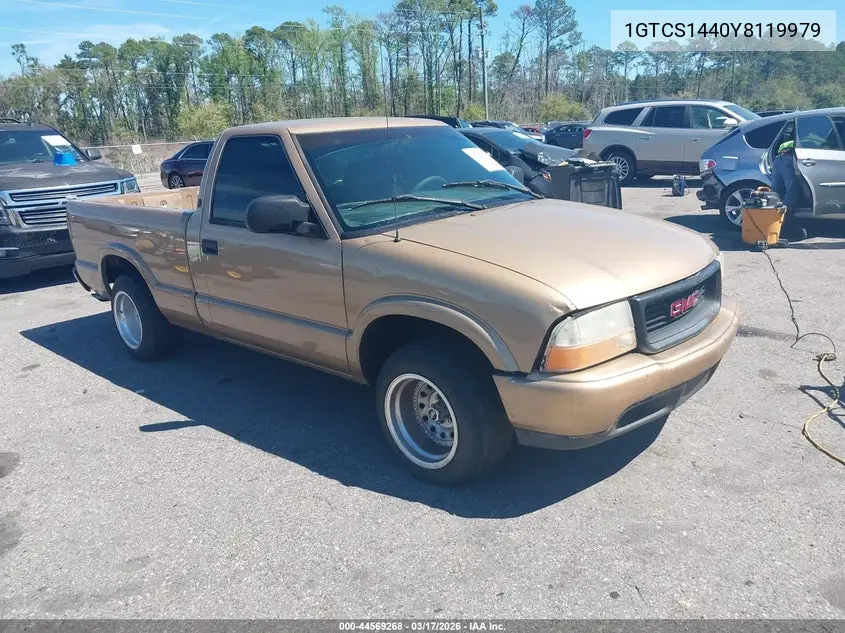2000 GMC Sonoma Sl VIN: 1GTCS1440Y8119979 Lot: 44569268