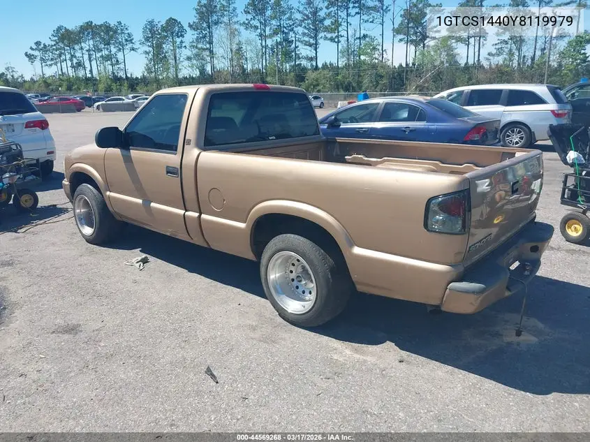 2000 GMC Sonoma Sl VIN: 1GTCS1440Y8119979 Lot: 44569268