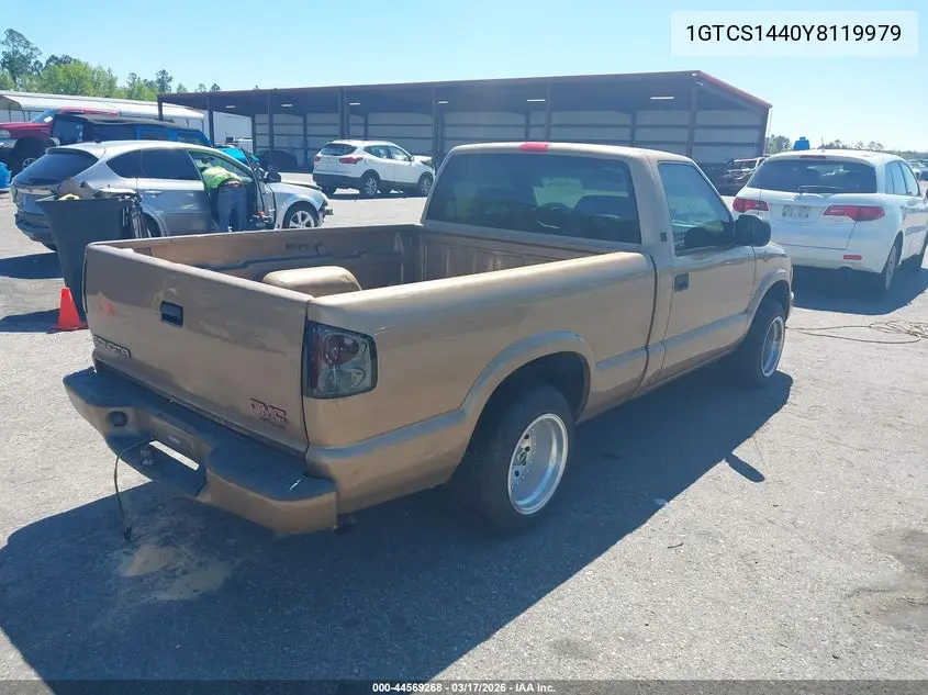 2000 GMC Sonoma Sl VIN: 1GTCS1440Y8119979 Lot: 44569268