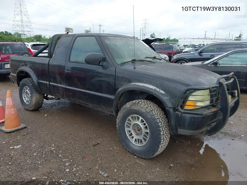 2000 GMC Sonoma Sls VIN: 1GTCT19W3Y8130031 Lot: 45425535