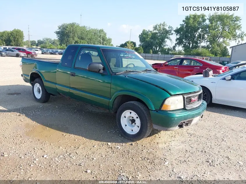 2000 GMC Sonoma Sls VIN: 1GTCS1941Y8105887 Lot: 45558646