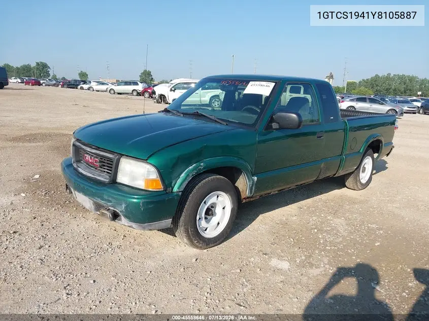 2000 GMC Sonoma Sls VIN: 1GTCS1941Y8105887 Lot: 45558646