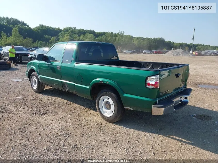 2000 GMC Sonoma Sls VIN: 1GTCS1941Y8105887 Lot: 45558646