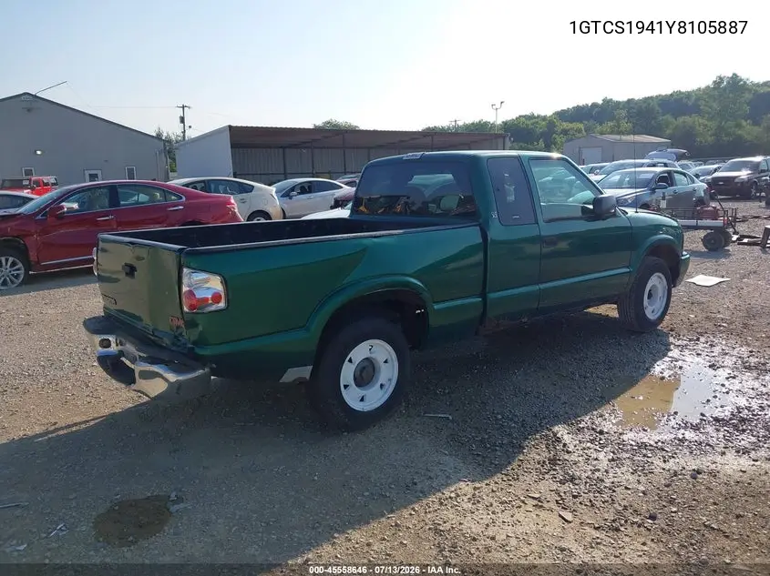 2000 GMC Sonoma Sls VIN: 1GTCS1941Y8105887 Lot: 45558646