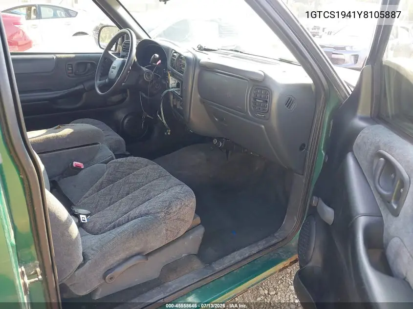 2000 GMC Sonoma Sls VIN: 1GTCS1941Y8105887 Lot: 45558646
