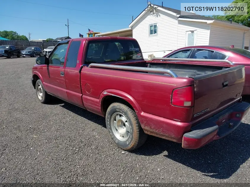 2001 GMC Sonoma Sls VIN: 1GTCS19W118202790 Lot: 44893431