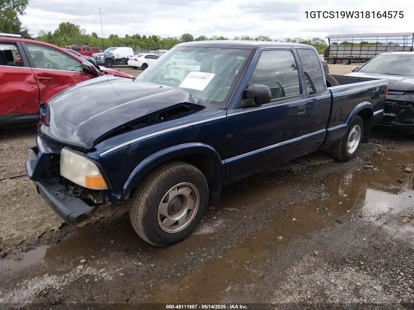 2001 GMC Sonoma Sls VIN: 1GTCS19W318164575 Lot: 45111887