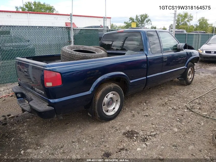 2001 GMC Sonoma Sls VIN: 1GTCS19W318164575 Lot: 45111887