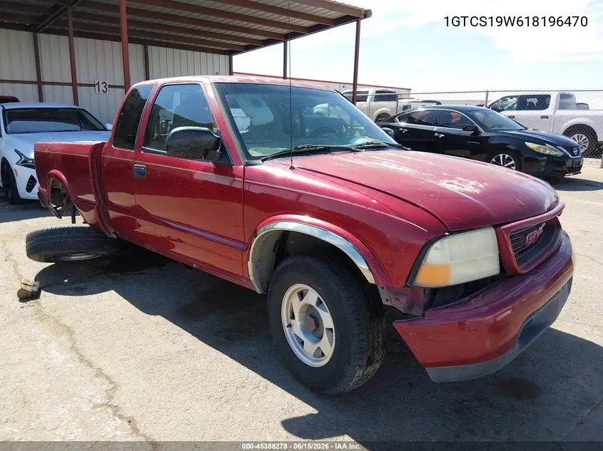2001 GMC Sonoma Sls VIN: 1GTCS19W618196470 Lot: 45388278
