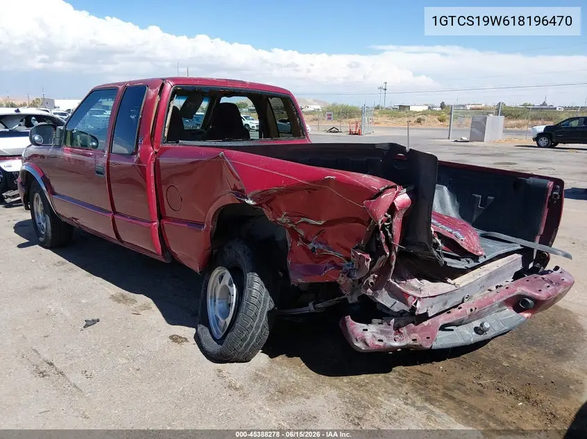 2001 GMC Sonoma Sls VIN: 1GTCS19W618196470 Lot: 45388278