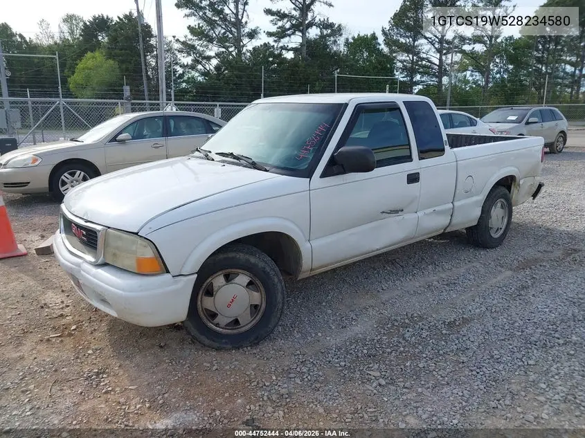 2002 GMC Sonoma Sls VIN: 1GTCS19W528234580 Lot: 44752444