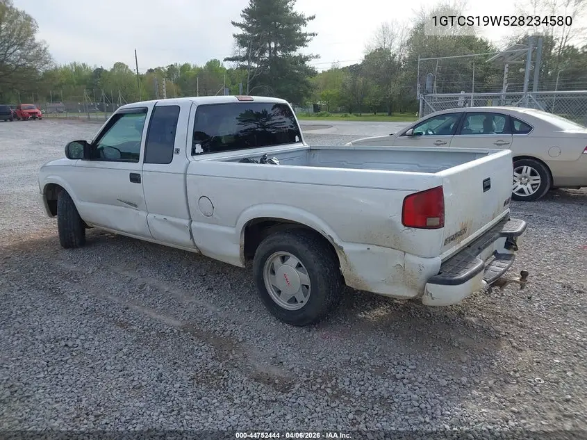 2002 GMC Sonoma Sls VIN: 1GTCS19W528234580 Lot: 44752444
