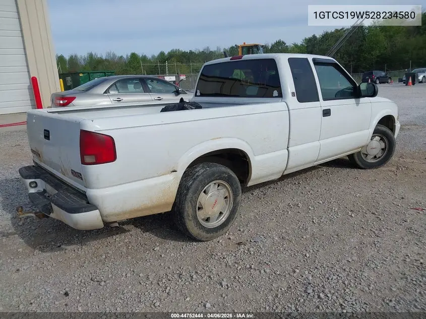 2002 GMC Sonoma Sls VIN: 1GTCS19W528234580 Lot: 44752444