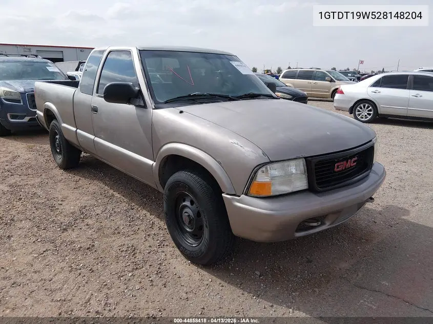 2002 GMC Sonoma Sls VIN: 1GTDT19W528148204 Lot: 44858418