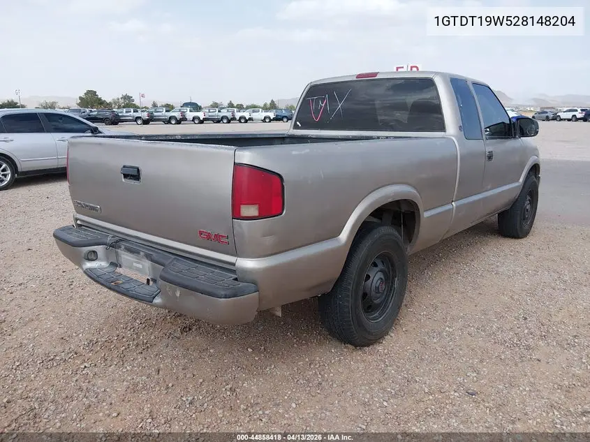 2002 GMC Sonoma Sls VIN: 1GTDT19W528148204 Lot: 44858418