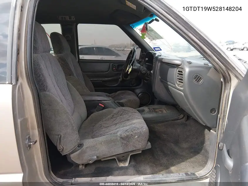 2002 GMC Sonoma Sls VIN: 1GTDT19W528148204 Lot: 44858418