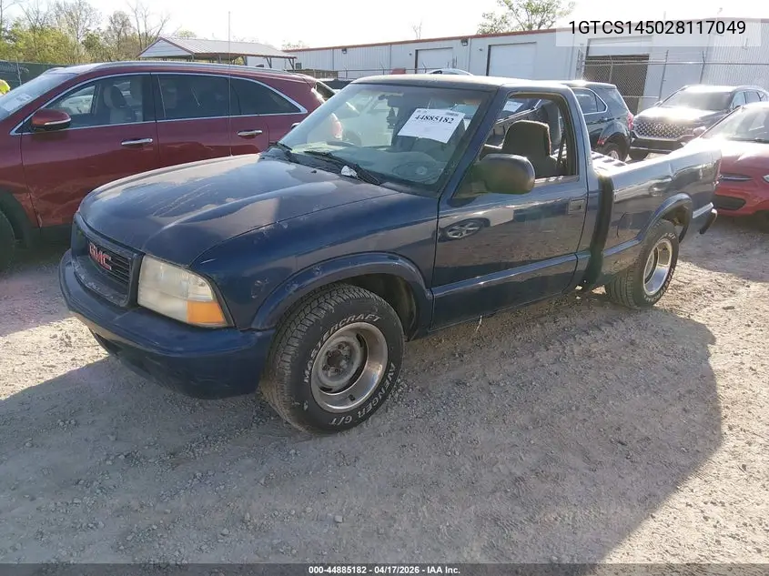 2002 GMC Sonoma Sl VIN: 1GTCS145028117049 Lot: 44885182