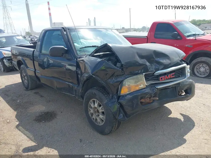 2002 GMC Sonoma Sls VIN: 1GTDT19W928167936 Lot: 45102824